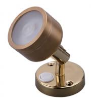 LED BRASS SS304 READING WALL LIGHT DIMMABLE MARINE BOAT