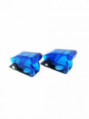 2pcs Blue Safety Switch Flip Cap Cover Auto Boat Toggle Switch