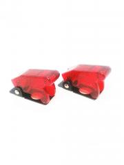 2pcs Red Safety Switch Flip Cap Cover RV Auto Boat Toggle Switch